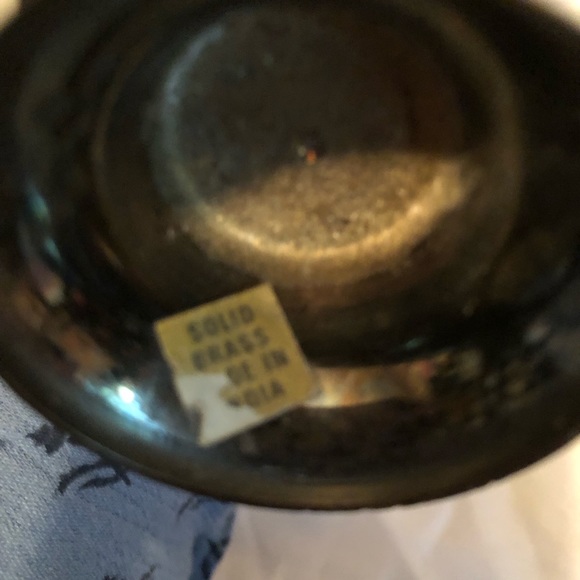 Black and brass vintage vases 3 - Picture 8 of 12